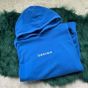 DESIGN | Velvet Interior Hoodie | Cobalt Blue